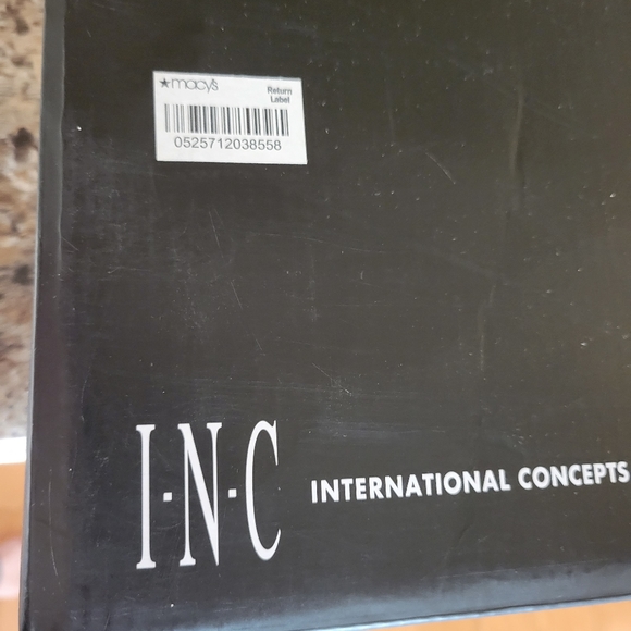 INC International Concepts Womens Rielee2 Fabric Peep Toe, Pewter Knit, #138 - Picture 11 of 11